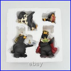 Bearfoots BEARTIVITY III Black Bear Figurines Nativity Set Jeff Fleming Big Sky