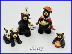 Bearfoots BEARTIVITY III Black Bear Figurines Nativity Set Jeff Fleming Big Sky