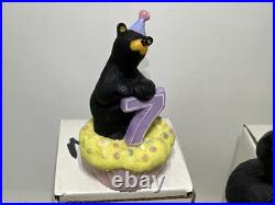 Bearfoots Bears By Jeff Fleming Happy Birthday Cupcake Figurines Big Sky Carvers