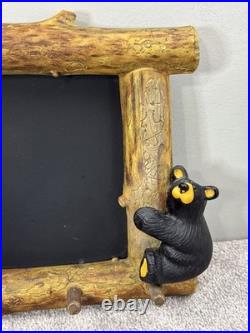 Bearfoots Bears By Jeff Fleming MARK & DUSTY Chalkboard KEY RACK Coat Hook FRAME