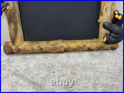 Bearfoots Bears By Jeff Fleming MARK & DUSTY Chalkboard KEY RACK Coat Hook FRAME