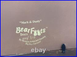 Bearfoots Bears By Jeff Fleming MARK & DUSTY Chalkboard KEY RACK Coat Hook FRAME