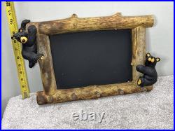 Bearfoots Bears By Jeff Fleming MARK & DUSTY Chalkboard KEY RACK Coat Hook FRAME