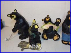Bearfoots Bears Items By Jeff Fleming Big Sky Carvers lot of 6