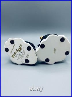 Bearfoots Bears Jeff Fleming Big Sky Carvers Snow Bear Fight Two Figurines #6729