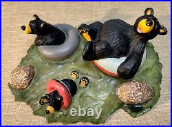 Bearfoots Bears Jeff Fleming Big Sky Carvers Tubin' Bears detailed translucent