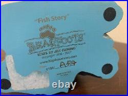 Bearfoots Bears Jeff Fleming Fish Story 4.75 Figurine # A514 Signed