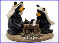 Bearfoots Bears Nativity Itty Bitty Beartivity Vtg Big Sky Carvers Jeff Fleming