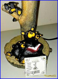 Bearfoots Bears by Jeff Fleming Bear With Cubs Lamp Big Sky Carvers New in Box