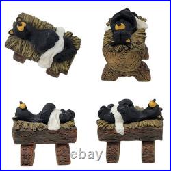 Bearfoots Beartivity I Nativity 7 Piece Set 50410 Jeff Fleming Big Sky Carvers