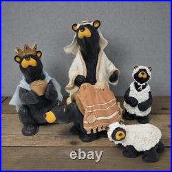 Bearfoots Beartivity II Nativity 5 Piece Set 50439 Jeff Fleming Big Sky Carvers