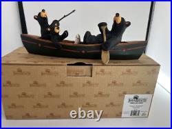 Bearfoots Big Sky Carver Jeff Fleming Fishin' Buddies Bear Figurine Limited Ed