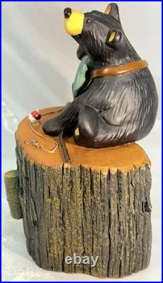 Bearfoots Big Sky Carvers Jeff Fleming Bounty Box Bear with Fish