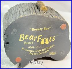 Bearfoots Big Sky Carvers Jeff Fleming Bounty Box Bear with Fish