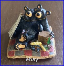 Bearfoots Butterfly Picnic Figurine by Jeff Fleming for Big Sky Carvers #3005080