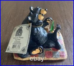 Bearfoots Butterfly Picnic Figurine by Jeff Fleming for Big Sky Carvers #3005080