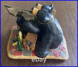 Bearfoots Butterfly Picnic Figurine by Jeff Fleming for Big Sky Carvers #3005080