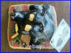 Bearfoots Butterfly Picnic Figurine by Jeff Fleming for Big Sky Carvers #3005080