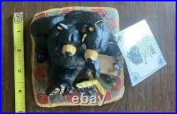 Bearfoots Butterfly Picnic Figurine by Jeff Fleming for Big Sky Carvers #3005080