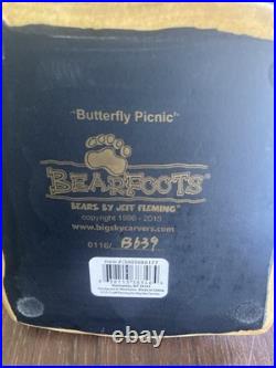 Bearfoots Butterfly Picnic Figurine by Jeff Fleming for Big Sky Carvers #3005080