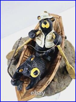 Bearfoots Catch Of The Day Bear Fishing Figurine By Jeff Fleming Big Sky Carvers