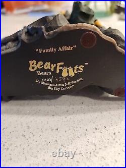 Bearfoots Family Affair #50360 Big Sky Carvers Artist Jeff Fleming NWT Plus Box
