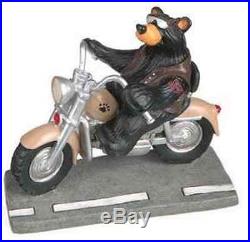 Bearfoots Harley Biker Bear by Jeff Fleming Big Sky Carvers Black Bears