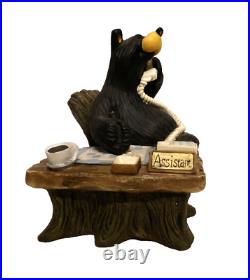 Bearfoots Jeff Fleming Big Sky Carvers Figurine Office Assistant RARE HTF