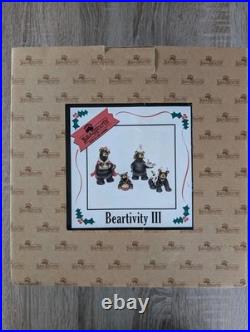 Bearfoots Jeff Fleming Black Bear Figurines #50479 Beartivity III Nativity Resin