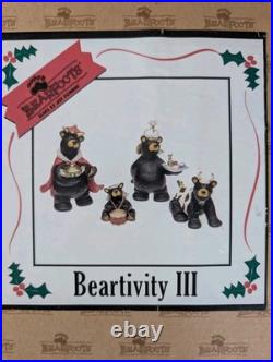 Bearfoots Jeff Fleming Black Bear Figurines #50479 Beartivity III Nativity Resin