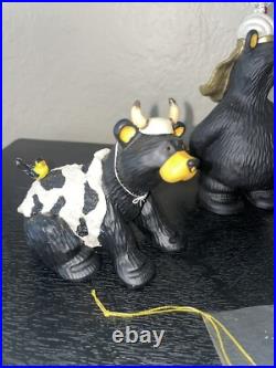Bearfoots Jeff Fleming Black Bear Figurines #50479 Beartivity III Nativity Resin