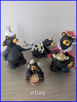 Bearfoots Jeff Fleming Black Bear Figurines #50479 Beartivity III Nativity Resin