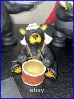 Bearfoots Jeff Fleming Black Bear Figurines #50479 Beartivity III Nativity Resin