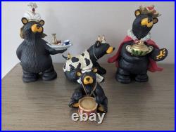 Bearfoots Jeff Fleming Black Bear Figurines #50479 Beartivity III Nativity Resin