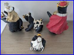 Bearfoots Jeff Fleming Black Bear Figurines #50479 Beartivity III Nativity Resin