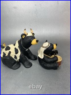 Bearfoots Jeff Fleming Black Bear Figurines Beartivity III Nativity Resin