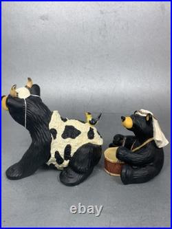 Bearfoots Jeff Fleming Black Bear Figurines Beartivity III Nativity Resin