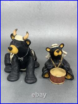Bearfoots Jeff Fleming Black Bear Figurines Beartivity III Nativity Resin