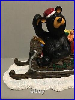 Bearfoots Jingle Bears Jeff Fleming Big Sky Carvers Christmas figurine -NO BOX