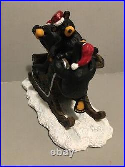 Bearfoots Jingle Bears Jeff Fleming Big Sky Carvers Christmas figurine -NO BOX