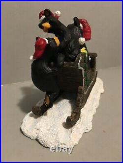 Bearfoots Jingle Bears Jeff Fleming Big Sky Carvers Christmas figurine -NO BOX