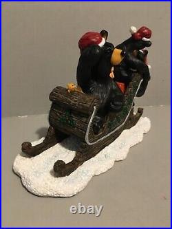 Bearfoots Jingle Bears Jeff Fleming Big Sky Carvers Christmas figurine -NO BOX