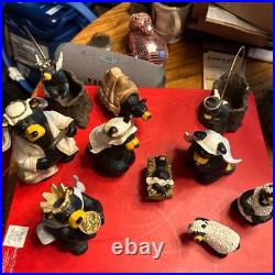 Bearfoots Nativity Set 10 pc Set Jeff Fleming Christmas Resin Bears