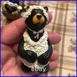 Bearfoots Nativity Set 10 pc Set Jeff Fleming Christmas Resin Bears