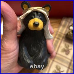 Bearfoots Nativity Set 10 pc Set Jeff Fleming Christmas Resin Bears