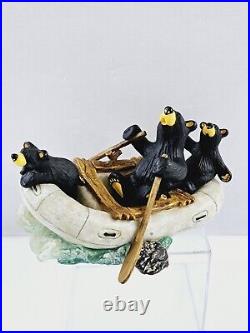 Bearfoots River Rafters Figurine By Jeff Fleming Big Sky Carvers