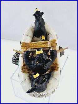 Bearfoots River Rafters Figurine By Jeff Fleming Big Sky Carvers