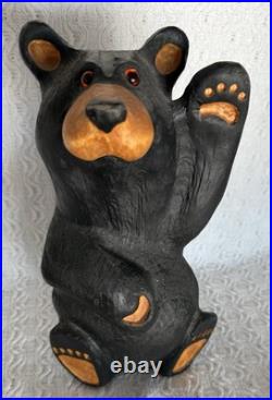 Bearfoots by Jeff Fleming Big Sky Carvers 14 Waving Black Bear Figurine Statue