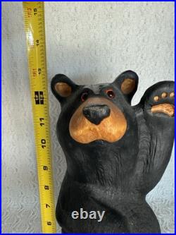 Bearfoots by Jeff Fleming Big Sky Carvers 14 Waving Black Bear Figurine Statue