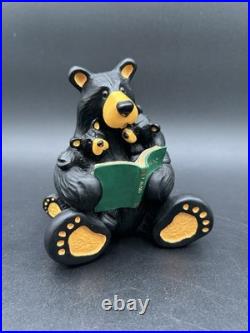 Bearfoots by Jeff Fleming Black Bear Figurine Bedtime Story Big Sky Carvers Rare